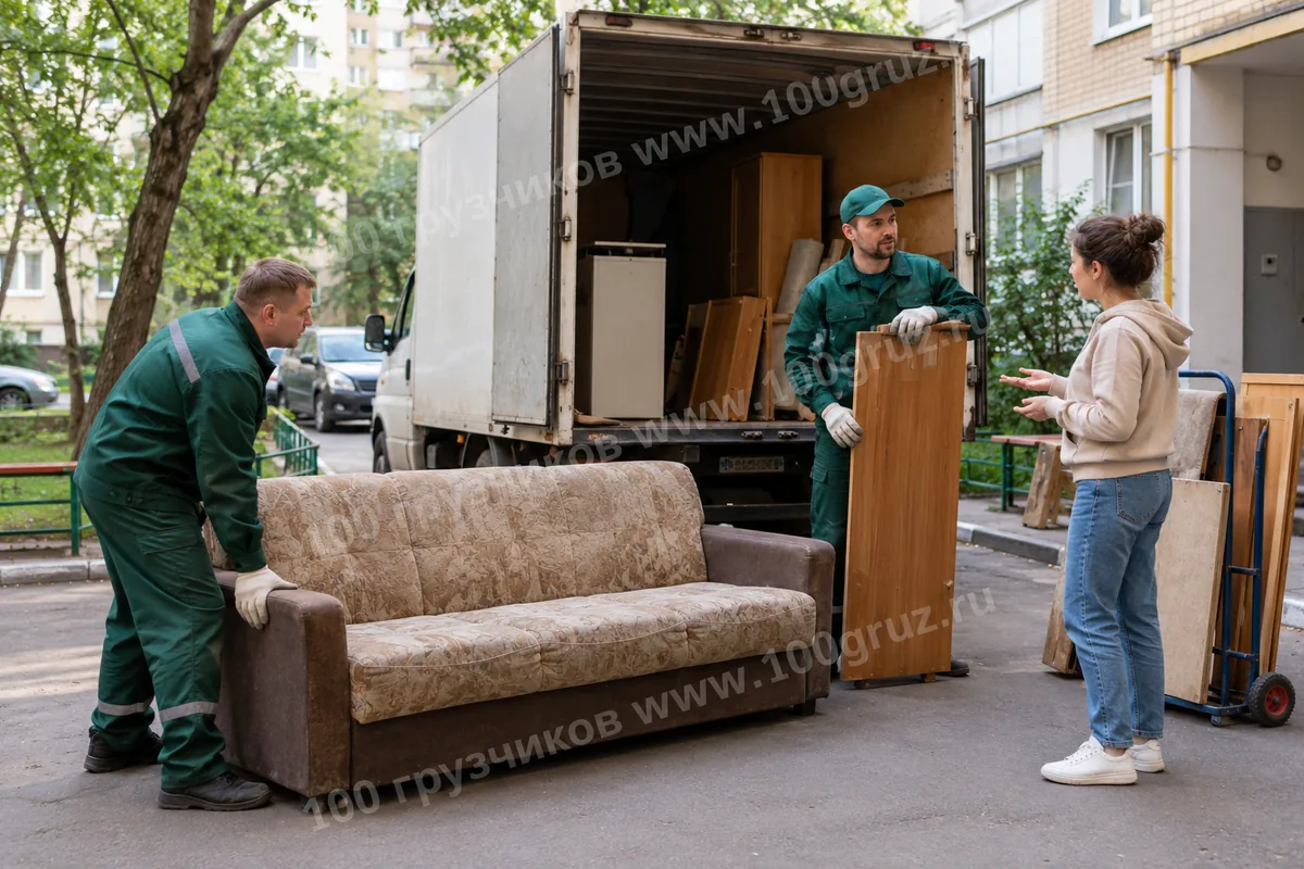 Оценка состава бригады для выноса и погрузки мебели Оценка состава бригады для выноса и погрузки мебели